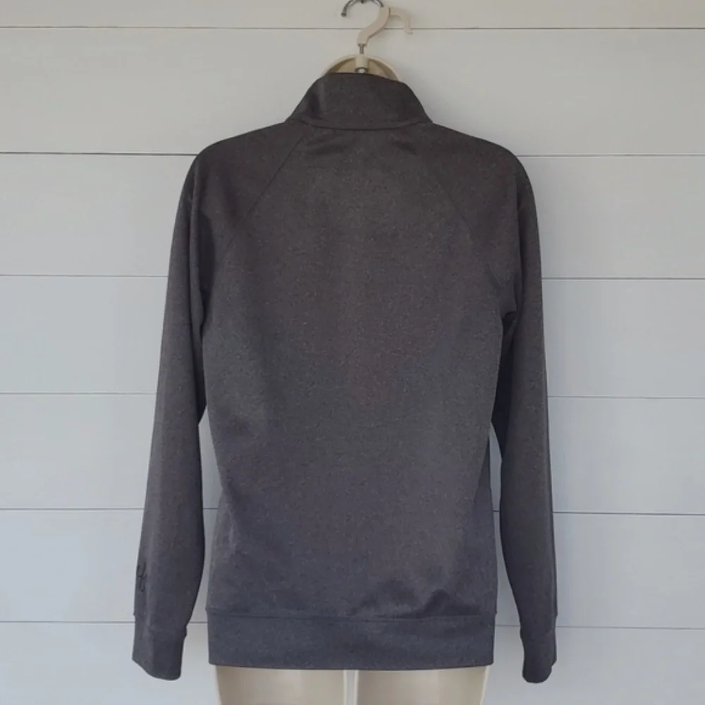 New Alo Yoga Charcoal Gray Full Zipper Track Jacket Coat